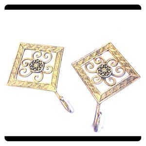 Brass decorative hooks x 2